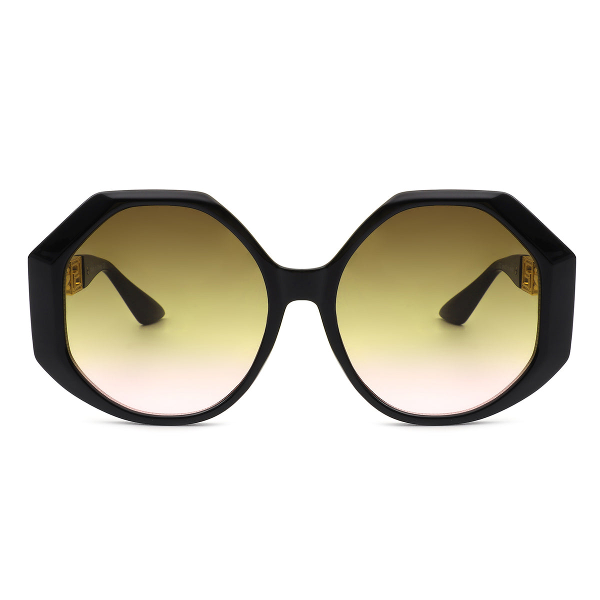 Geometric Oversize Round Sunglasses