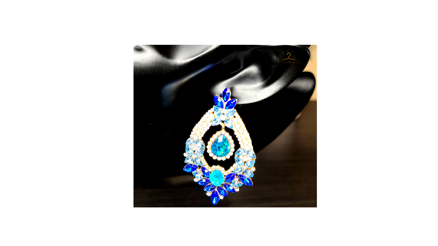 Crystal Colorful Rhinestone Earrings